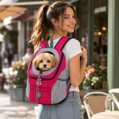 Pet Carrier Backpack, Head-Out | Mesh Sides, Up to 24 lb, 3 Sizes