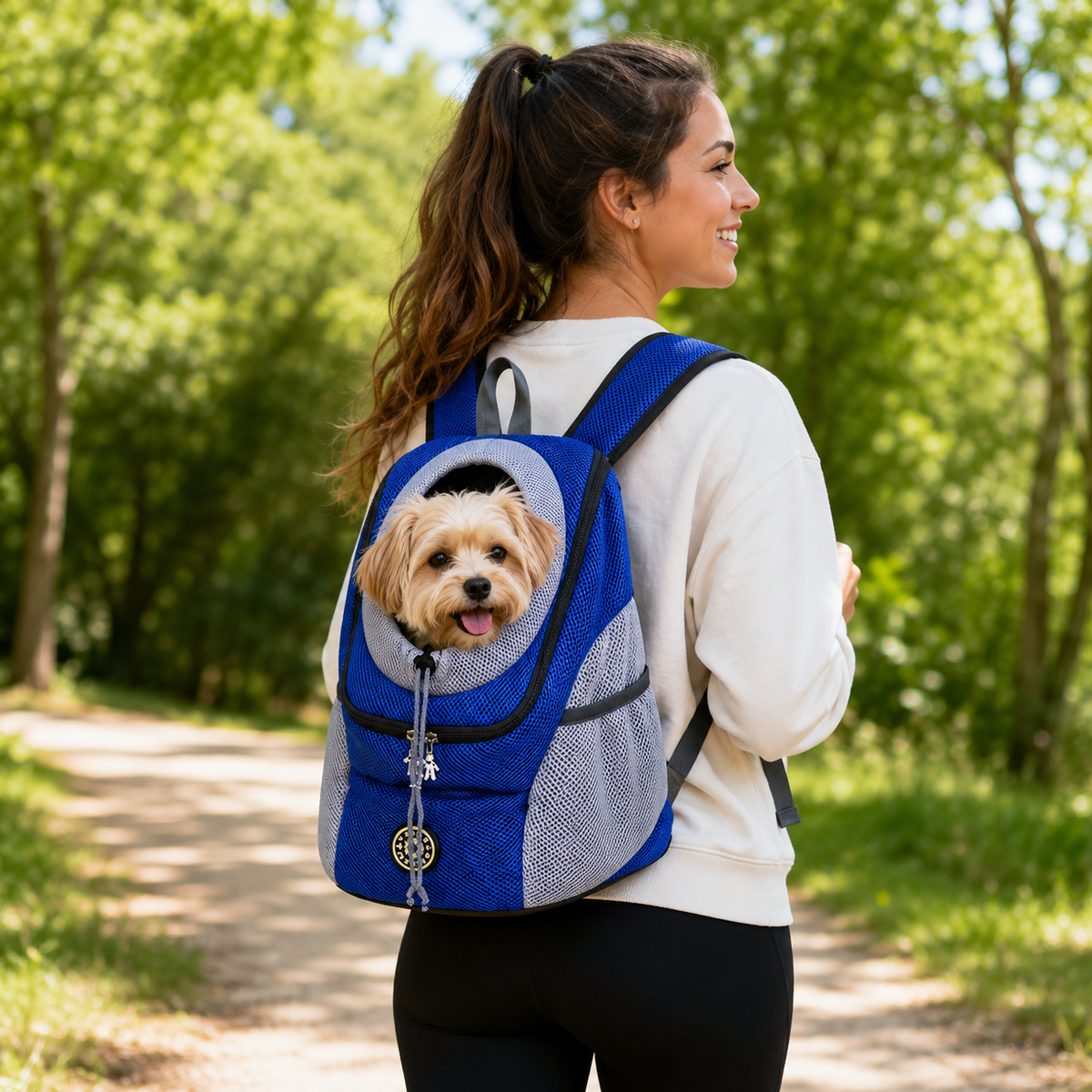 Pet Carrier Backpack, Head-Out | Mesh Sides, Up to 24 lb, 3 Sizes