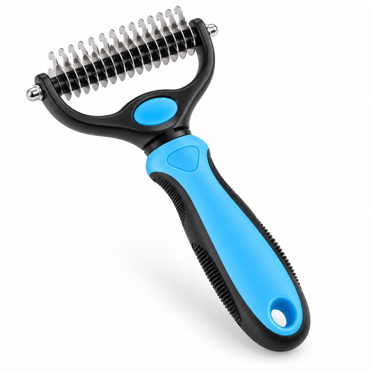 Dematting Comb for Dogs and Cats | Dual-Sided Undercoat Rake, 2 Sizes