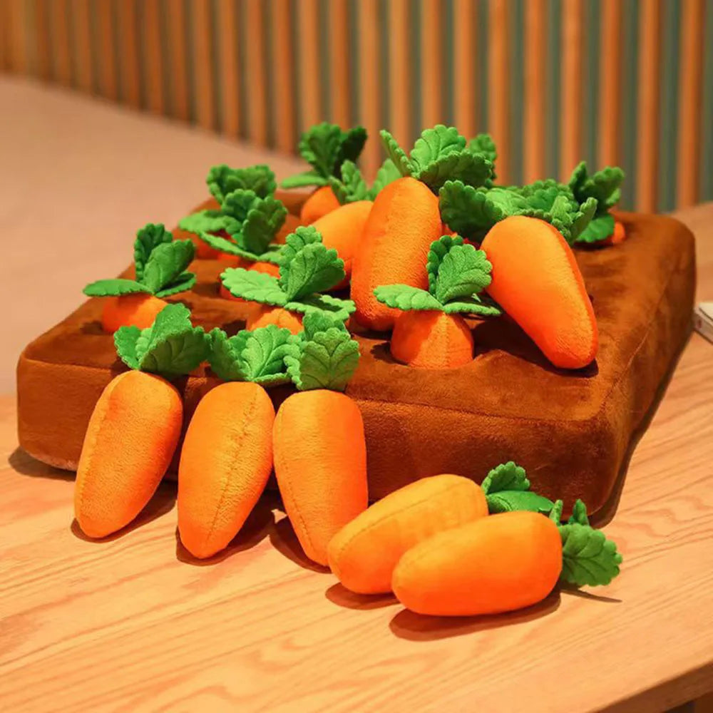 Calming Carrot Farm Dog Toy | Interactive Snuffle & Dig Toy | Mental Stimulation | Reduces Boredom & Destructive Behaviour
