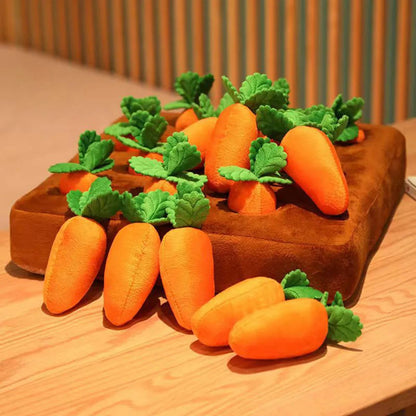 Calming Carrot Farm Dog Toy | Interactive Snuffle & Dig Toy | Mental Stimulation | Reduces Boredom & Destructive Behaviour