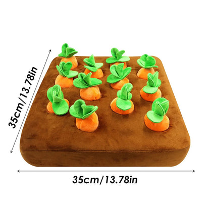 Calming Carrot Farm Dog Toy | Interactive Snuffle & Dig Toy | Mental Stimulation | Reduces Boredom & Destructive Behaviour