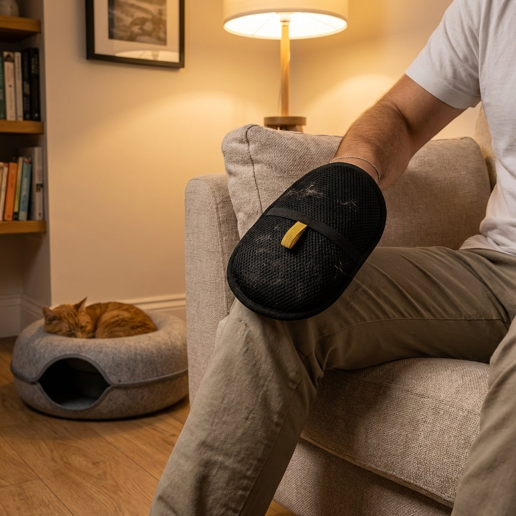 Pet Hair Removal Glove | Reusable Mesh Mitt