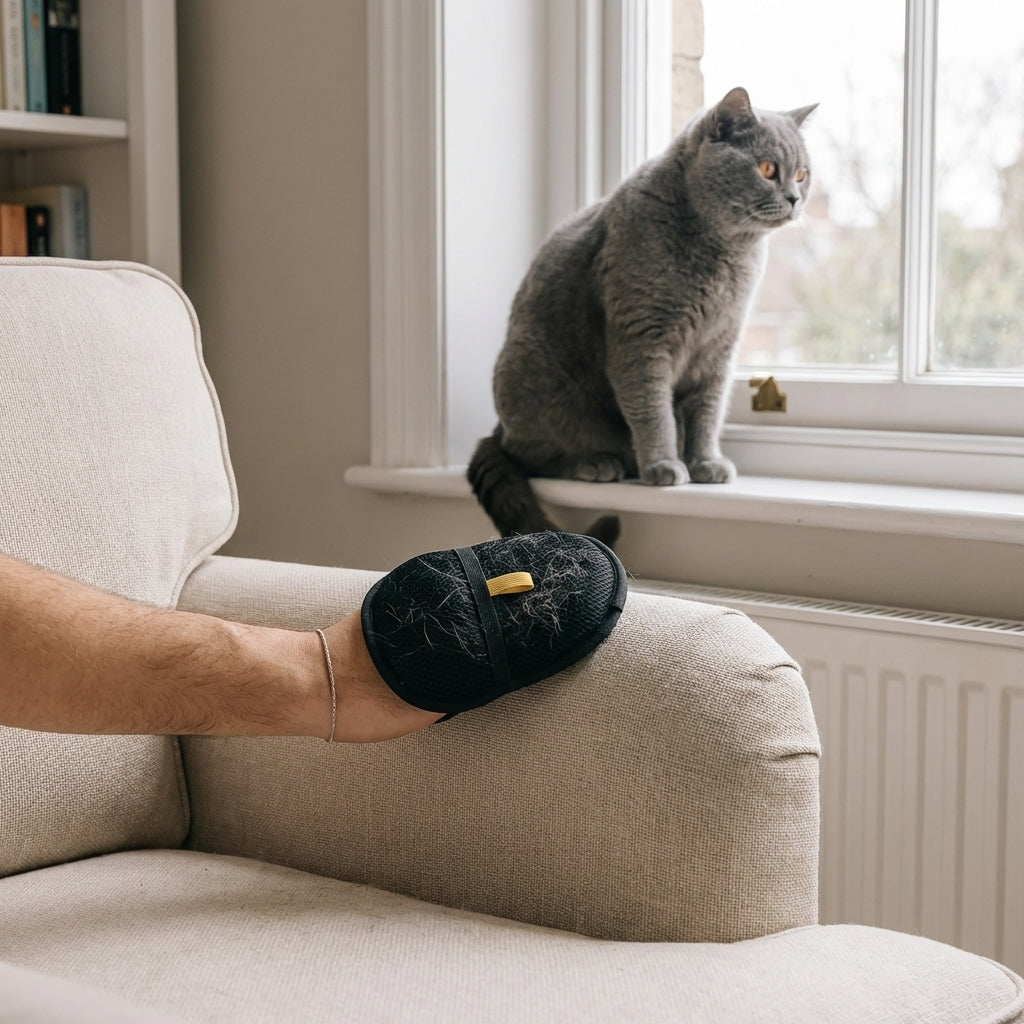 Pet Hair Removal Glove | Reusable Mesh Mitt