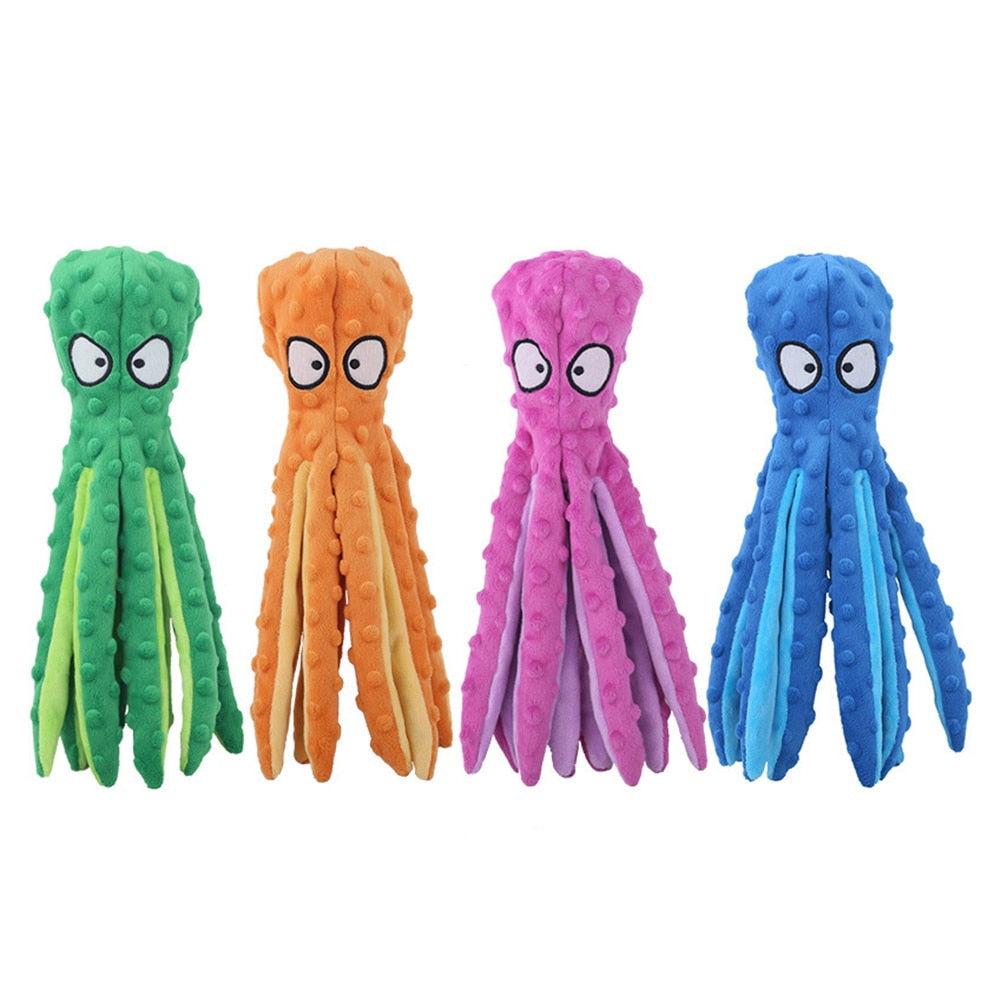 Octopus Plush Squeaky Dog Toy | Interactive & Durable | Safe for All Breeds | Reduces Boredom & Anxiety