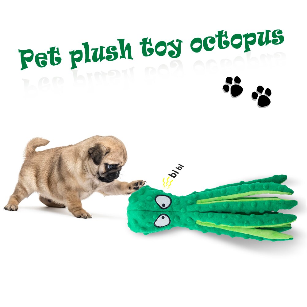 Octopus Plush Squeaky Dog Toy | Interactive & Durable | Safe for All Breeds | Reduces Boredom & Anxiety