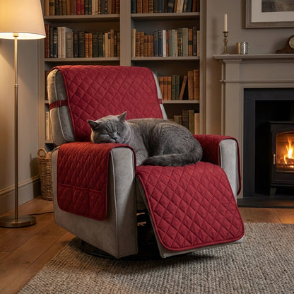 Quilted Armchair Cover | Washable Polyester | S / M