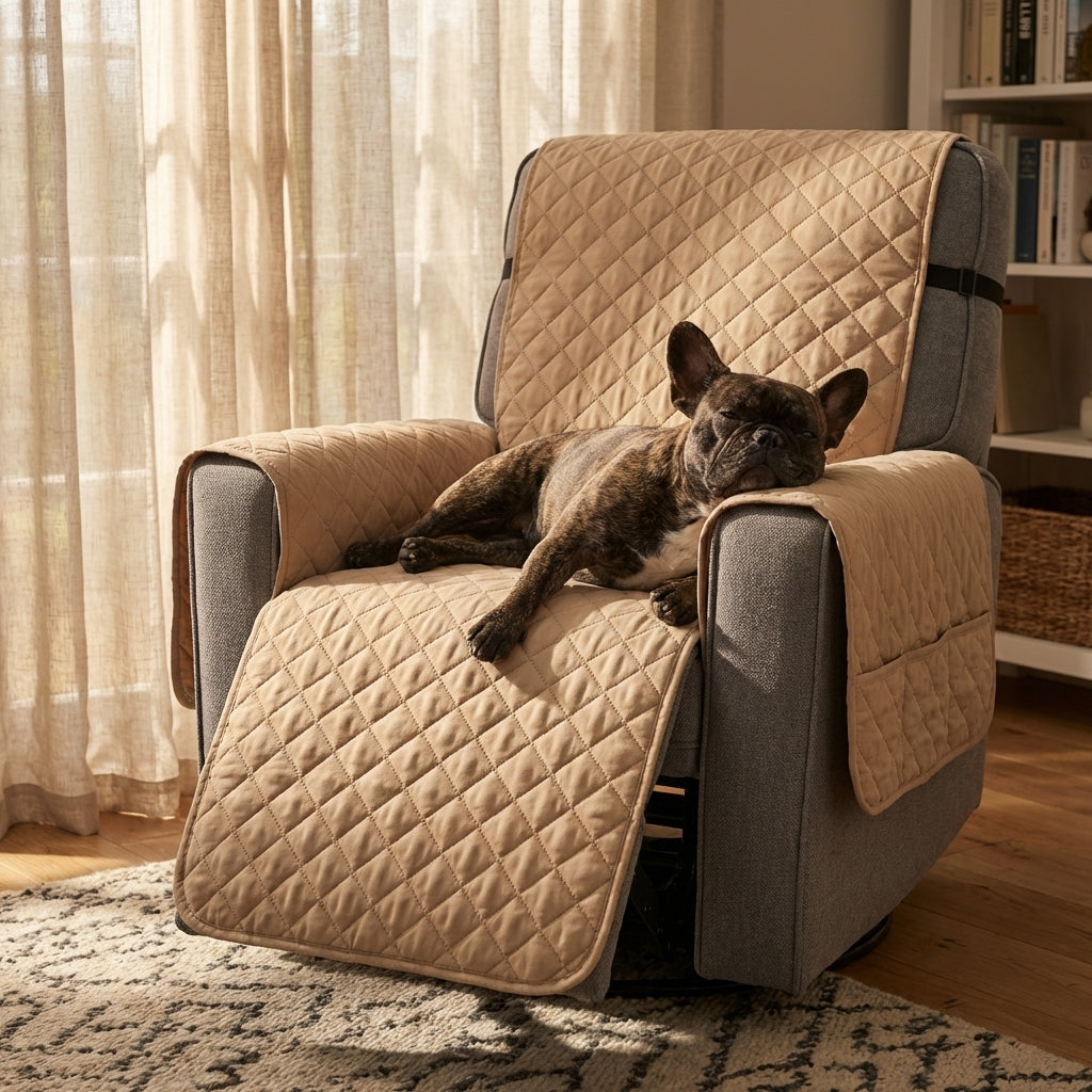 Quilted Armchair Cover | Washable Polyester | S / M