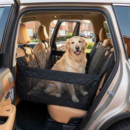 Quilted Car Seat Extender for Dogs | Hard Base & Waterproof