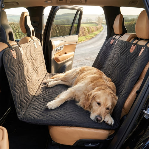 Quilted Car Seat Extender for Dogs | Waterproof | Hard Bottom & Side Panels
