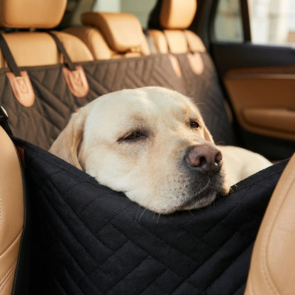 Quilted Car Seat Extender for Dogs | Waterproof | Hard Bottom & Side Panels