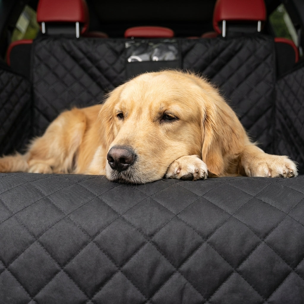 Quilted Dog Boot Liner | Waterproof & Non-Slip | SUV Boot Cover