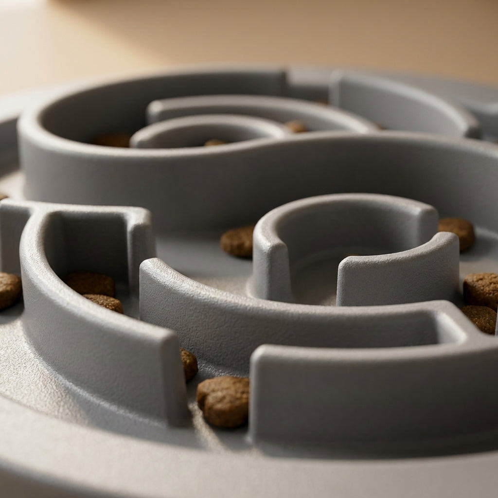 Rotating Slow Feeder for Dogs | Maze Bowl + Spinning Barrel