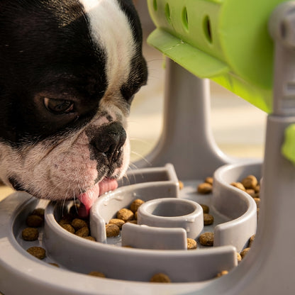 Rotating Slow Feeder for Dogs | Maze Bowl + Spinning Barrel