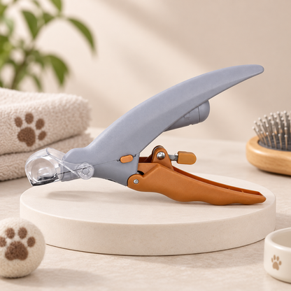 LED Nail Clippers for Dogs and Cats | Clear Blade Guard, One-Hand Grip