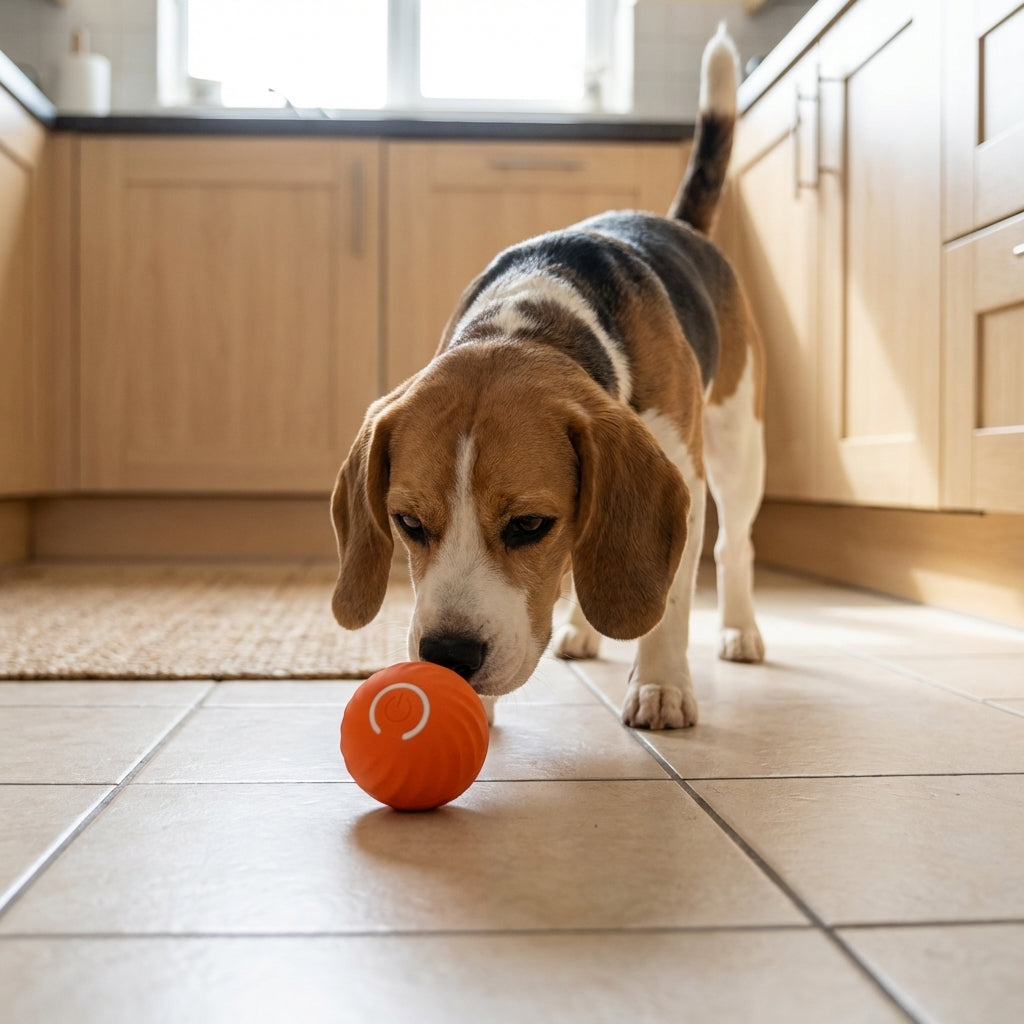 Self-Rolling Interactive Ball for Dogs | USB Rechargeable