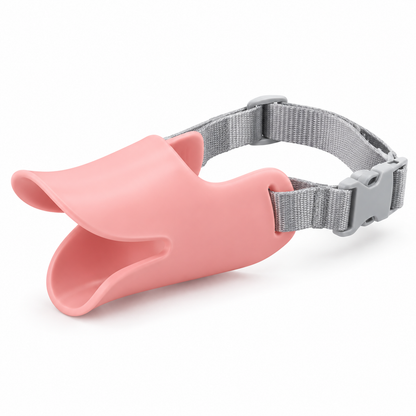 Duckbill Dog Muzzle | Soft Silicone, Adjustable Strap, 5 Colors