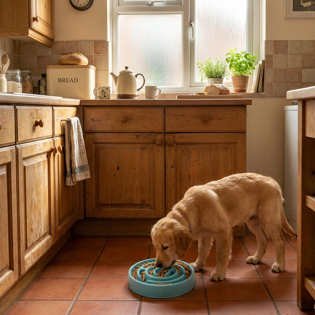 Slow Feeder Dog Bowl | Maze Pattern | BPA-Free Food-Grade Plastic