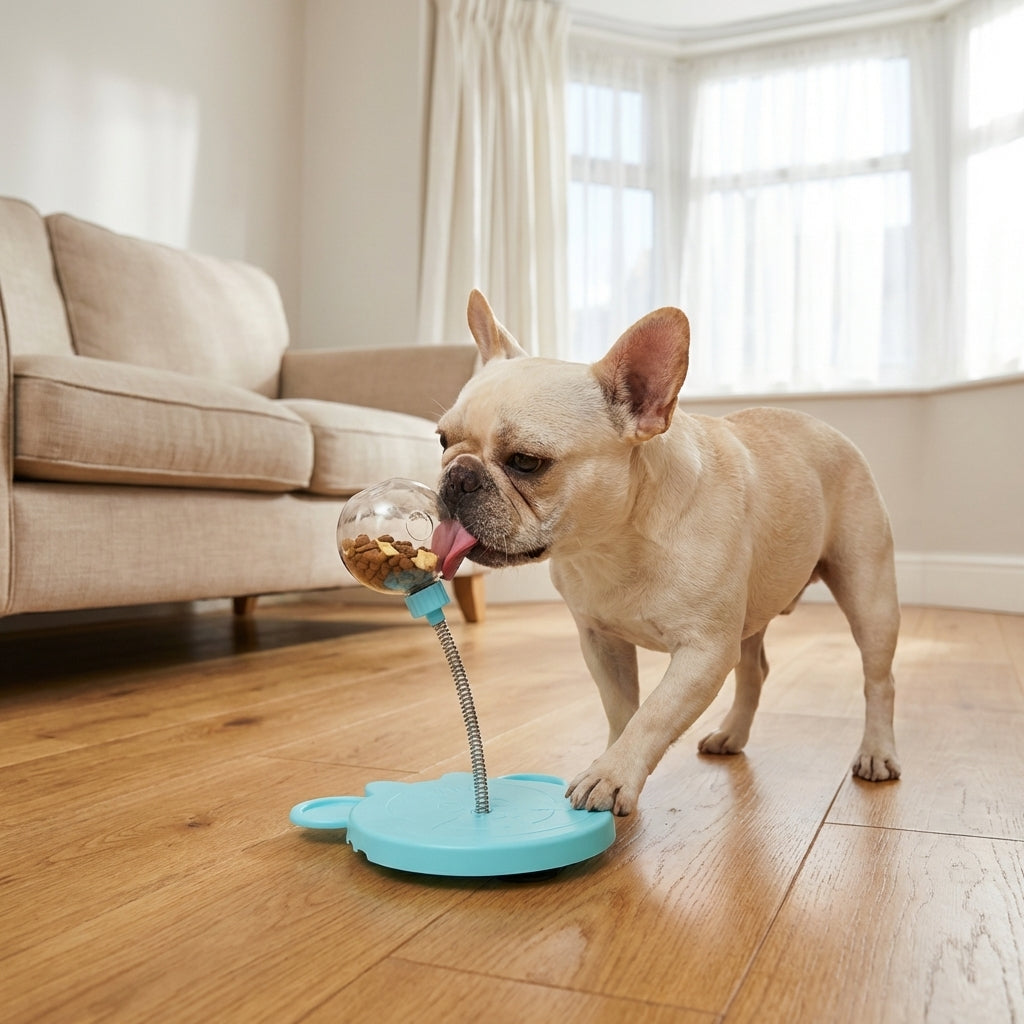 Treat-Dispensing Wobble Toy for Dogs | Spring Base & Lick Ball