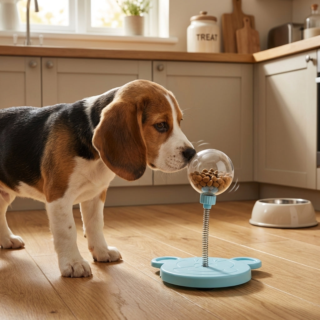 Treat-Dispensing Wobble Toy for Dogs | Spring Base & Lick Ball