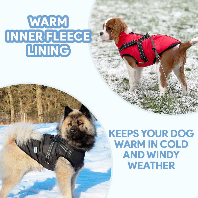 Dog Fleece Coat | Waterproof & Windproof | Maximum Warmth | Easy On & Off | XS to 4XL