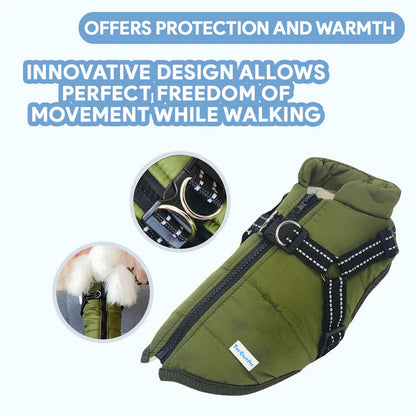 Dog Fleece Coat | Waterproof & Windproof | Maximum Warmth | Easy On & Off | XS to 4XL