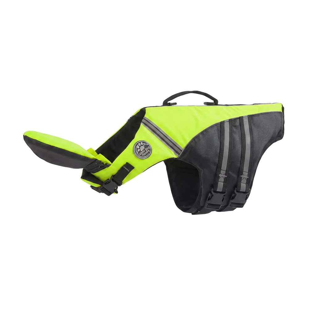 Dog Life Jacket with Rescue Handle | Swim Vest, 10 Colors, XS to XL