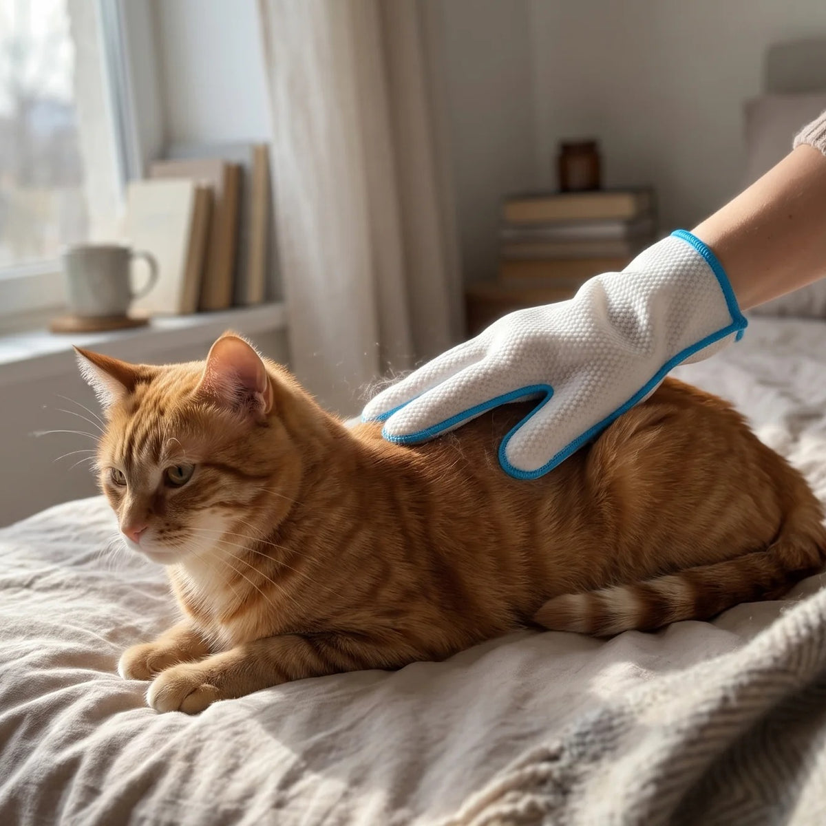 Pet Grooming Wipe Gloves for Dogs and Cats | Disposable, Five-Finger
