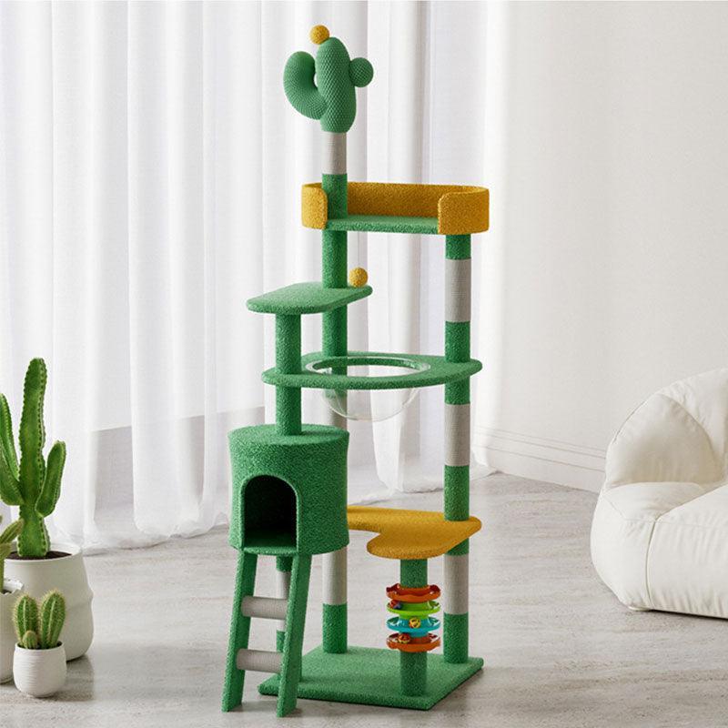 Cactus Cat Tree | Rope Scratching Posts, Cat Condo, 35 to 71 in