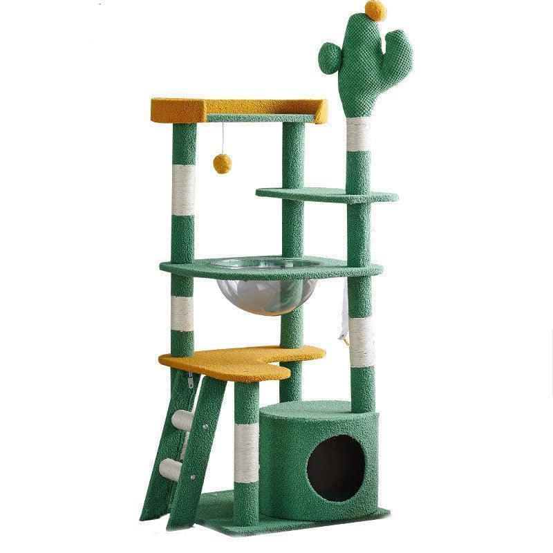 Cactus Cat Tree | Rope Scratching Posts, Cat Condo, 35 to 71 in