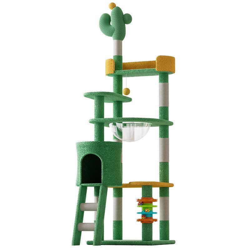 Cactus Cat Tree | Rope Scratching Posts, Cat Condo, 35 to 71 in