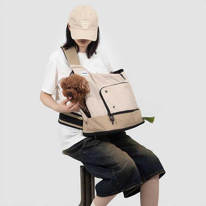 Cat Sling Carrier, Front Crossbody Bag | Mesh Top, Adjustable Strap, up to 17.6 lb