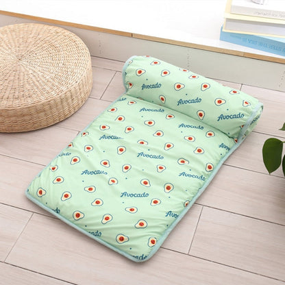 Pet Cooling Mat with Pillow | Fruit and Bear Prints, Dogs and Cats