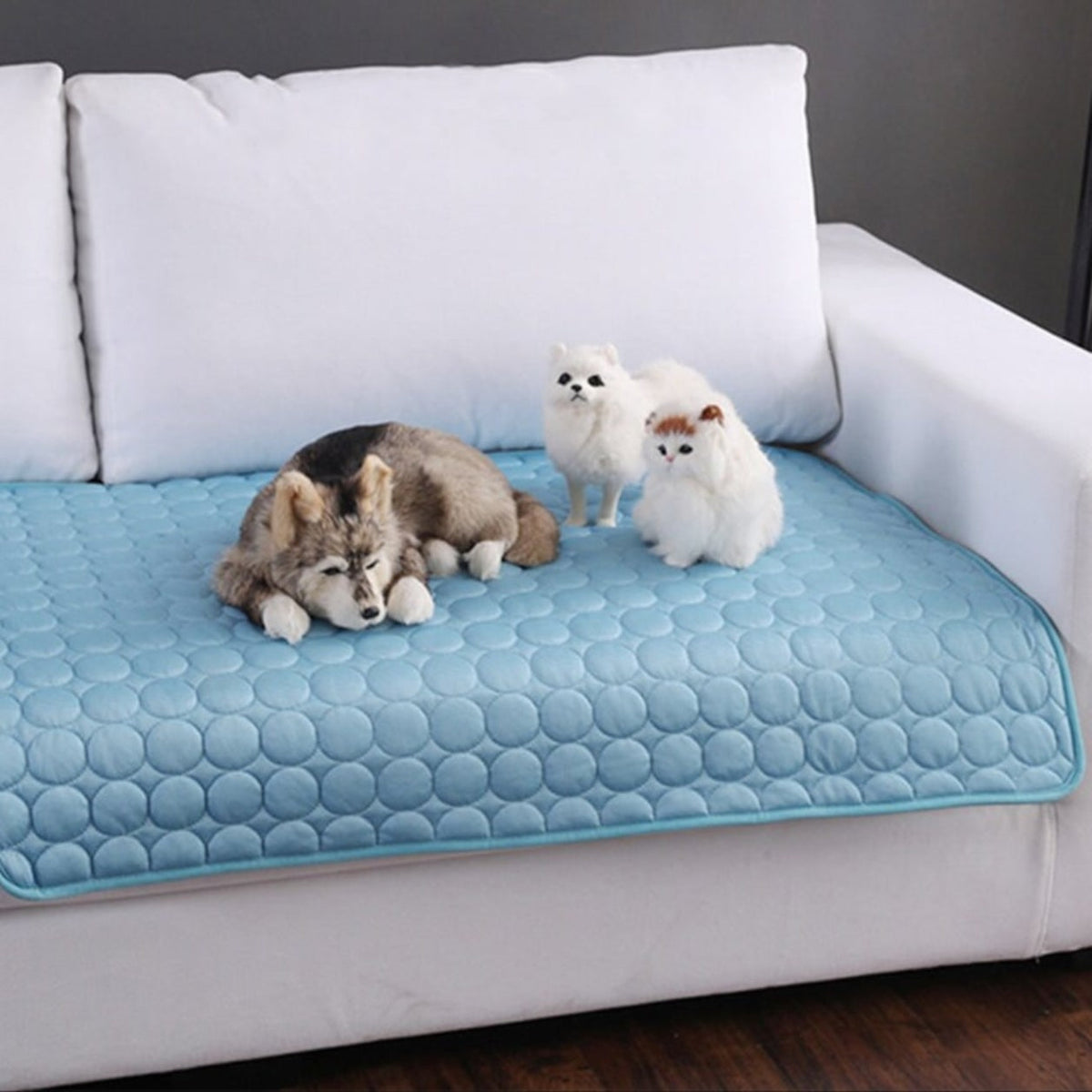Dog Cooling Mat | Quilted Cool-Touch Pad, Washable, S to 2XL