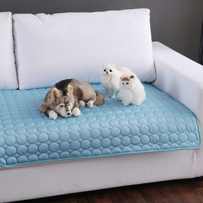 Dog Cooling Mat | Quilted Cool-Touch Pad, Washable, S to 2XL