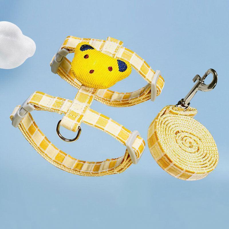 Bee Cat Harness and Leash Set | Adjustable H-Style, S or M, 6 Styles