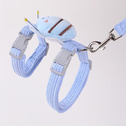 Bee Cat Harness and Leash Set | Adjustable H-Style, S or M, 6 Styles