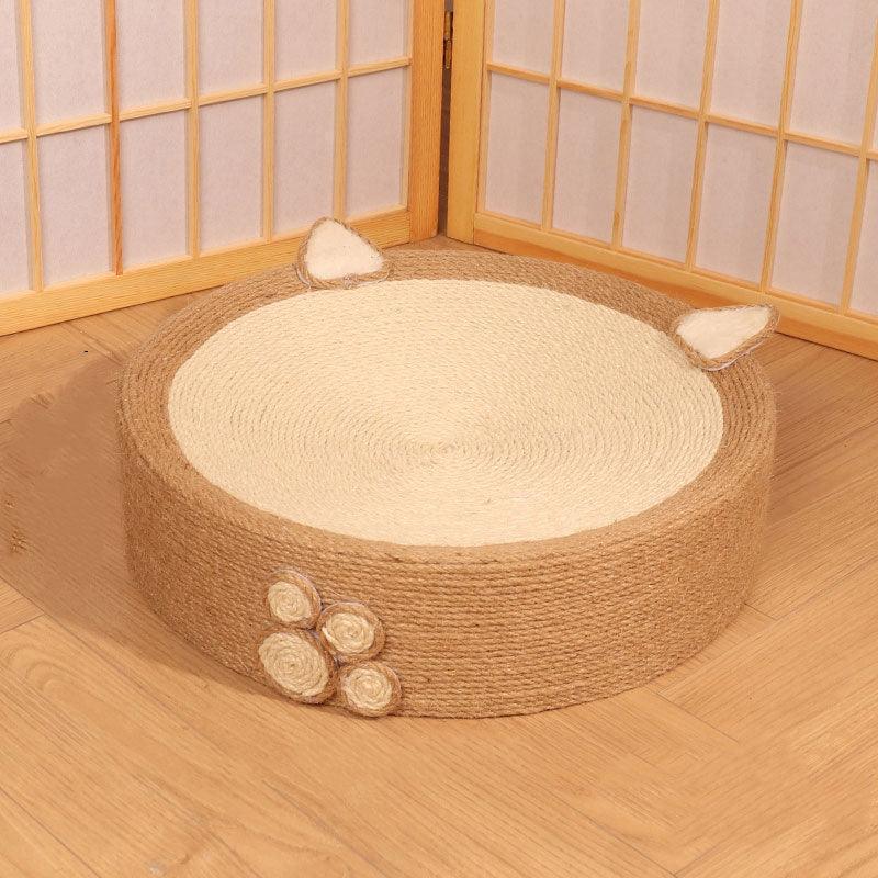 Round Cat Scratcher Bed, Sisal | Bowl Shape, 6 Animal and Fruit Designs