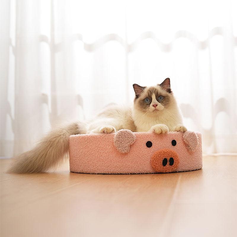 Round Cat Scratcher Bed, Sisal | Bowl Shape, 6 Animal and Fruit Designs