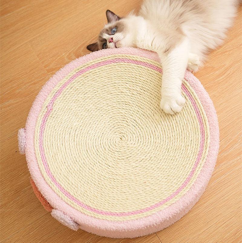 Round Cat Scratcher Bed, Sisal | Bowl Shape, 6 Animal and Fruit Designs