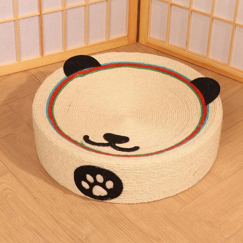 Round Cat Scratcher Bed, Sisal | Bowl Shape, 6 Animal and Fruit Designs