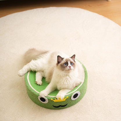 Round Cat Scratcher Bed, Sisal | Bowl Shape, 6 Animal and Fruit Designs