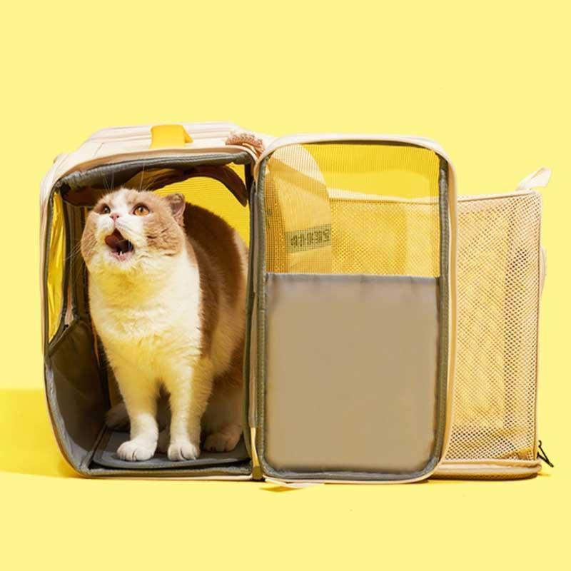 Cat Backpack Carrier, Expandable | Retro Game Design, Up to 19.8 lb
