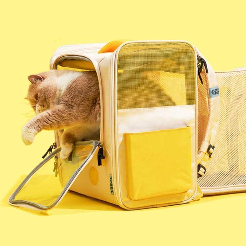 Cat Backpack Carrier, Expandable | Retro Game Design, Up to 19.8 lb