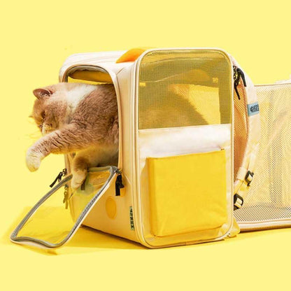 Cat Backpack Carrier, Expandable | Retro Game Design, Up to 19.8 lb
