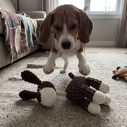 Plush Dog Toy for Aggressive Chewers | Squeaker, 12 Animals