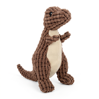 Dinosaur Plush Dog Toy | Built-In Squeaker | 5 Styles