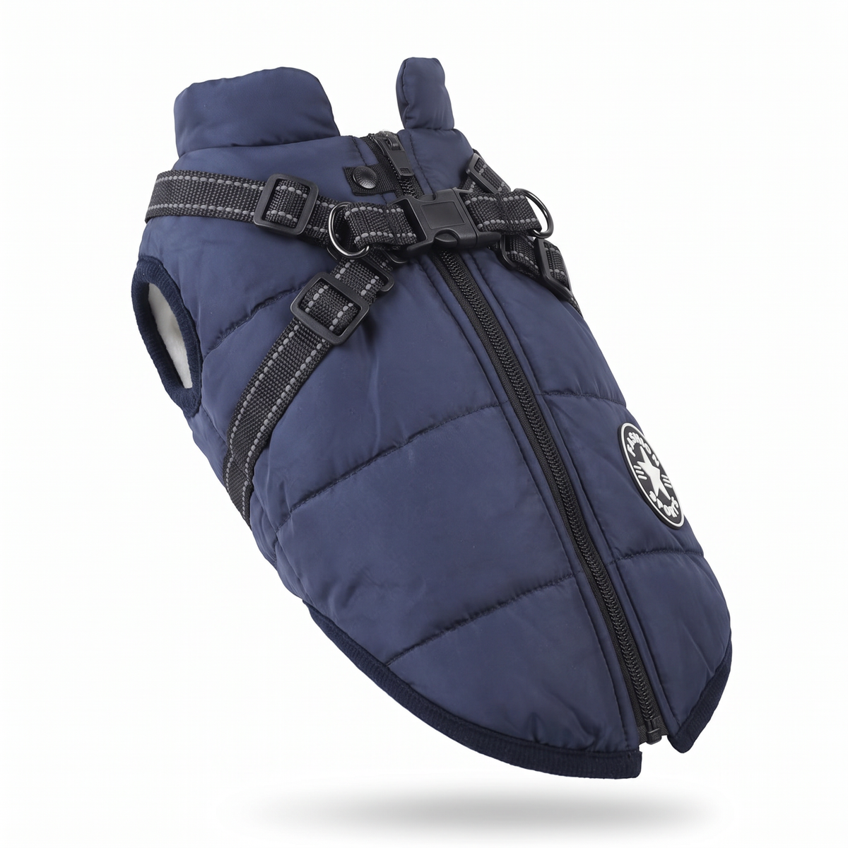 Dog Winter Jacket with Built-In Harness | Fleece Lined, S to 5XL