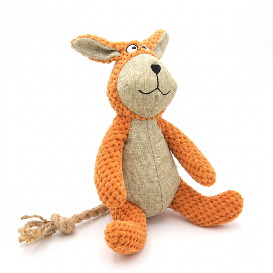 Plush Dog Chew Toy | Reinforced Stitching, 5 Animal Characters