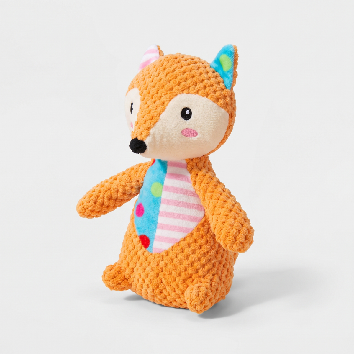 Squeaky Plush Dog Toy for Small and Medium Dogs | 7 Patchwork Animals